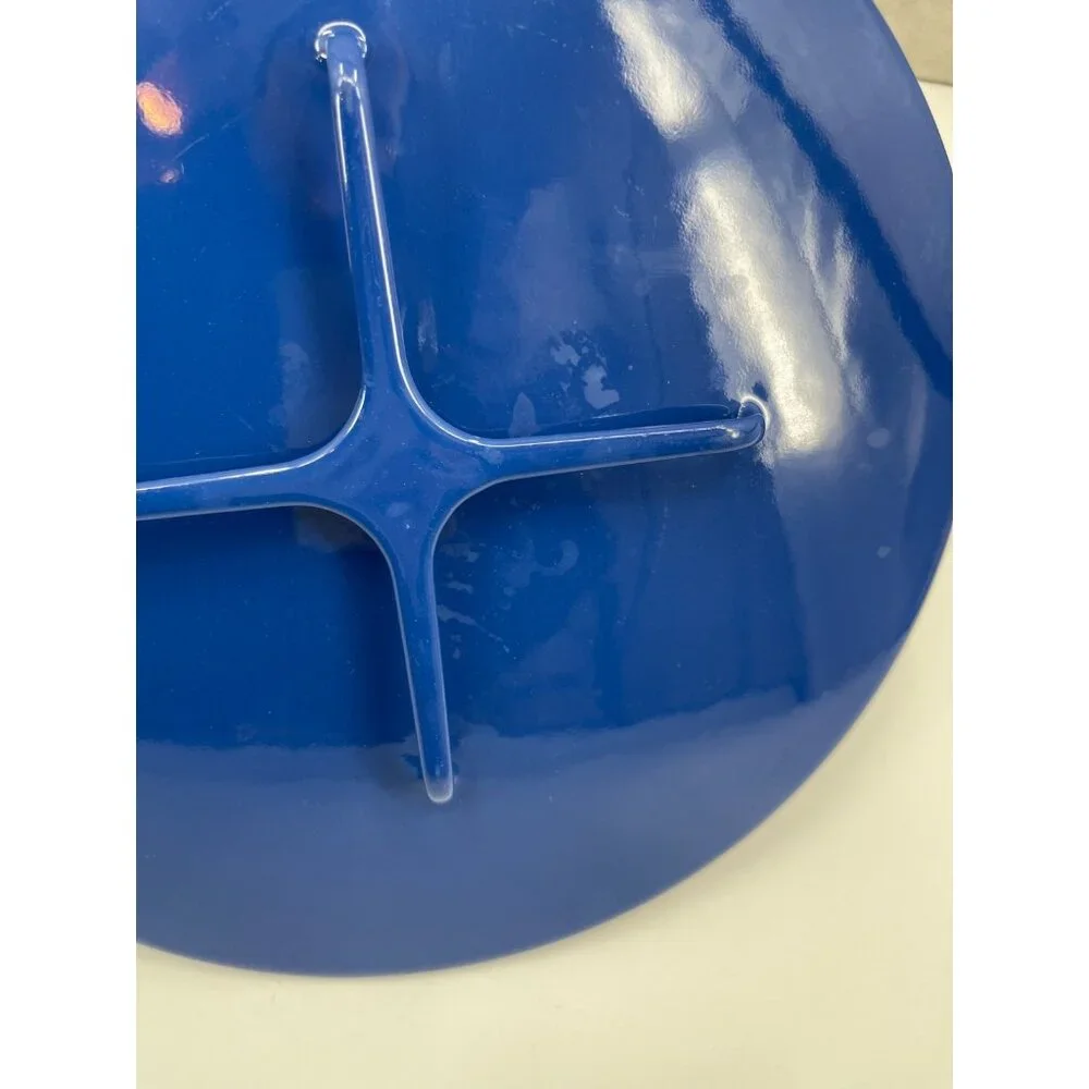 Dansk Vintage Blue Enamelware Dutch Oven Replacement Lid - Pot Lid Only 12